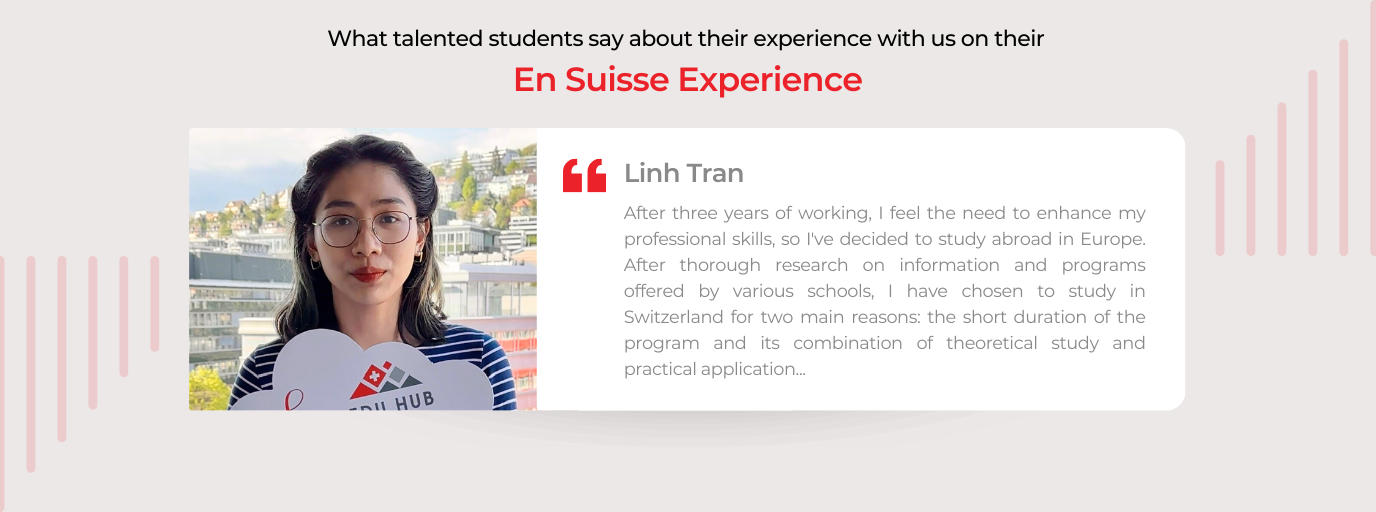 En Suisse Experience - Ha Pham's testimonial